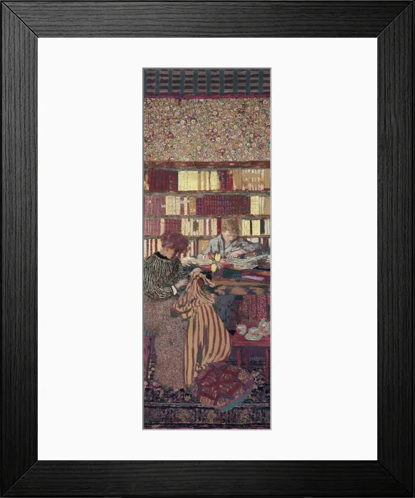 Framed Print : Figures in an interior. Work, 1896. Creator: Edouard Vuillard