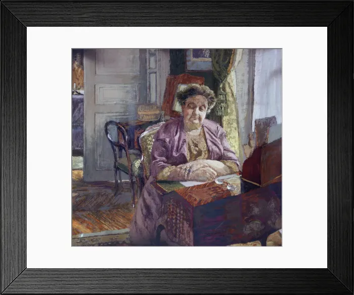 Framed Print : Portrait of Madame Frantz Jourdain, 1914. Creator: Edouard Vuillard Framed Print : Portrait of Madame Frantz Jourdain, 1914. Creator: Edouard Vuillard
