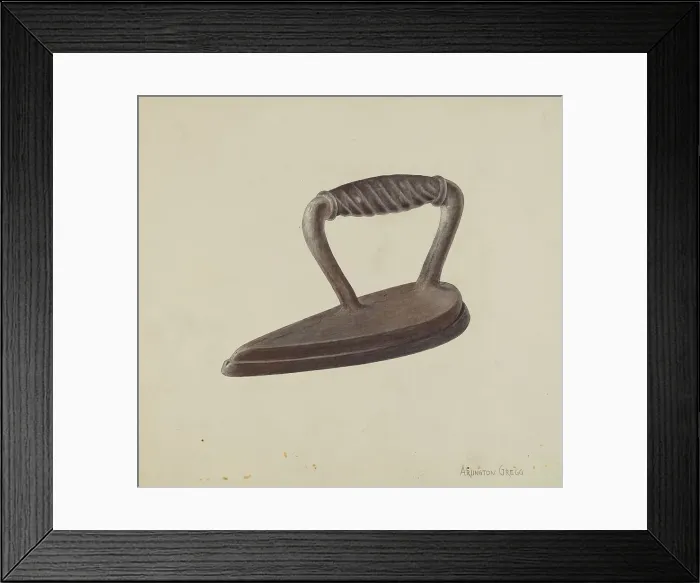 Framed Print : Iron, c. 1937. Creator: Arlington Gregg Framed Print : Iron, c. 1937. Creator: Arlington Gregg