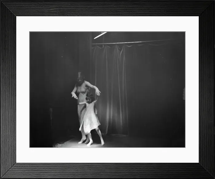 Framed Print : Carmen, Miss, with unidentified child dancer, 1917 Creator: Arnold Genthe Framed Print : Carmen, Miss, with unidentified child dancer, 1917 Creator: Arnold Genthe