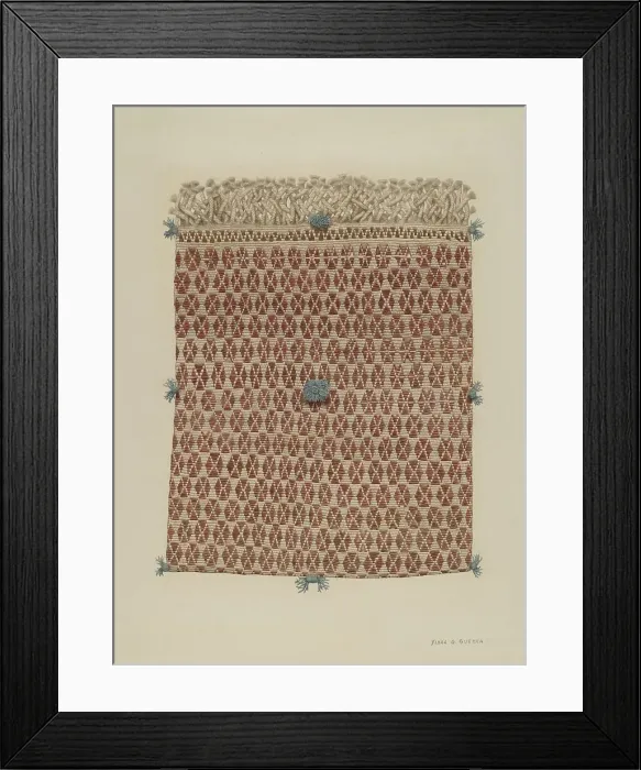 Framed Print : Money Bag, 1935 / 1942. Creator: Flora G. Guerra Framed Print : Money Bag, 1935 / 1942. Creator: Flora G. Guerra
