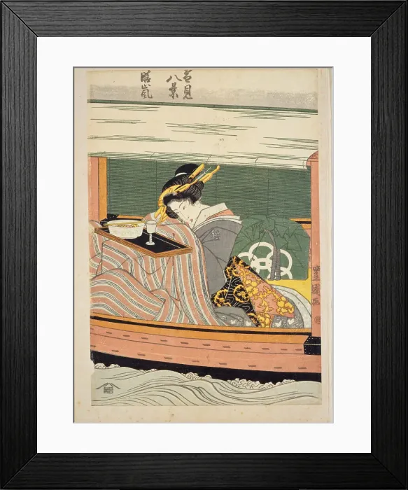 Framed Print : From Yukimi hakkei (Eight snowy scenes), 1820-1830. Creator: Toyokuni II, Utagawa (1777-1835) Framed Print : From Yukimi hakkei (Eight snowy scenes), 1820-1830. Creator: Toyokuni II, Utagawa (1777-1835)