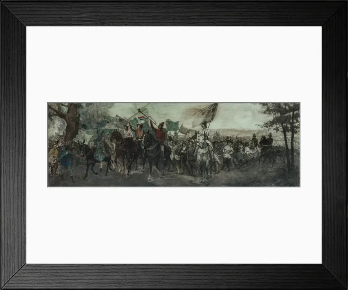 Framed Print : Sketch for the decor in the gallery of the Cour d'Honneur at the Sorbonne: Fete du... c1894-1903. Creator: Jean Joseph Weerts Framed Print : Sketch for the decor in the gallery of the Cour d'Honneur at the Sorbonne: Fete du... c1894-1903. Creator: Jean Joseph Weerts