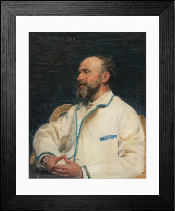 Framed Print : Portrait of Firmin Javel, 1884. Creator: Jean Joseph Weerts Framed Print : Portrait of Firmin Javel, 1884. Creator: Jean Joseph Weerts