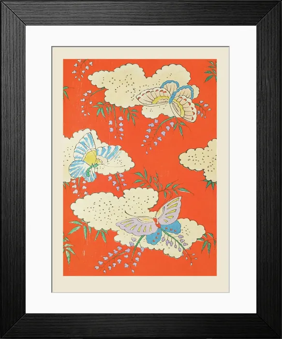 Framed Print : Illustration from Shin bijutsukai, 1901-1902. Creator: Sekka, Kamisaka (1866-1942). Illustration from Shin bijutsukai, 1901-1902. Creator: Sekka, Kamisaka (1866-1942)