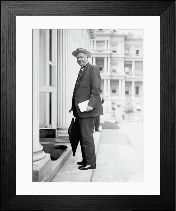 Framed Print : Albert Sidney Burleson, Rep. from Texas, 1913. Creator: Harris & Ewing. Albert Sidney Burleson, Rep. from Texas, 1913. Creator: Harris & Ewing