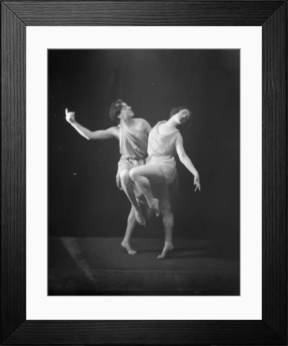 Framed Print : Davenport, Margery, Miss, and unidentified dancer, not before 1917. Creator: Arnold Genthe Framed Print : Davenport, Margery, Miss, and unidentified dancer, not before 1917. Creator: Arnold Genthe