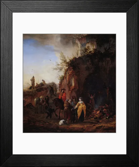 Framed Print : Bohemians, Avant 1652-1653. Creator: Philip Wouverman Framed Print : Bohemians, Avant 1652-1653. Creator: Philip Wouverman
