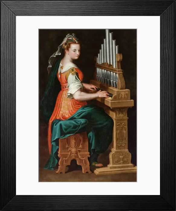 Framed Print : Saint Cecilia, 1568. Creator: Campi, Bernardino (1522-1591) Framed Print : Saint Cecilia, 1568. Creator: Campi, Bernardino (1522-1591)