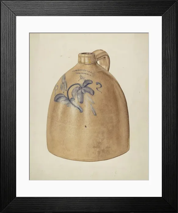 Framed Print : Jug, 1935 / 1942. Creator: Lillian Hunter Framed Print : Jug, 1935 / 1942. Creator: Lillian Hunter