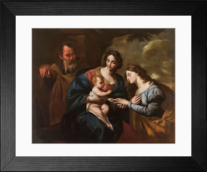 Framed Print : The Mystical Marriage of Saint Catherine, Mid of 17th cen.. Creator: Vaccaro, Andrea (1604-1670) Framed Print : The Mystical Marriage of Saint Catherine, Mid of 17th cen.. Creator: Vaccaro, Andrea (1604-1670)