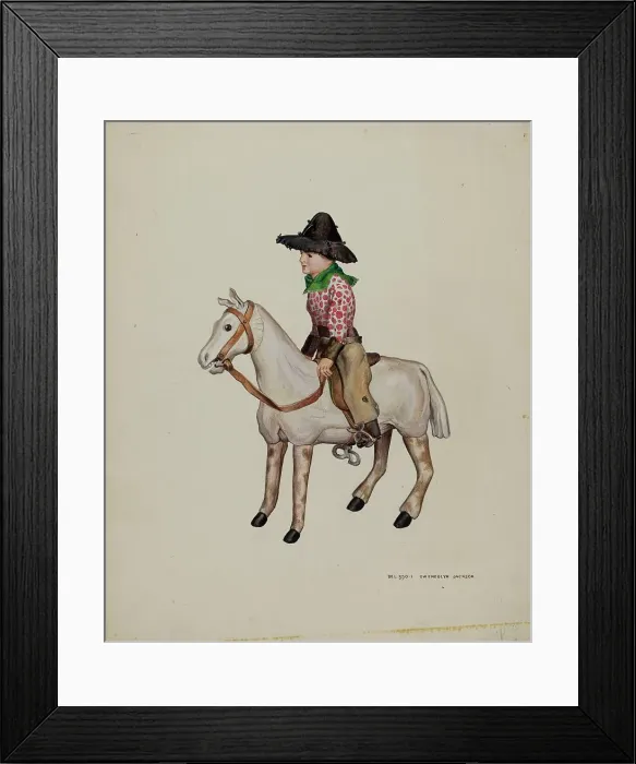 Framed Print : Mechanical Toy, c. 1939. Creator: Gwendolyn Jackson Framed Print : Mechanical Toy, c. 1939. Creator: Gwendolyn Jackson