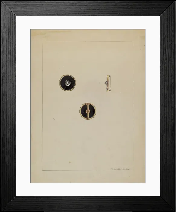 Framed Print : Brooch, c. 1937. Creator: Francis Jennings Framed Print : Brooch, c. 1937. Creator: Francis Jennings