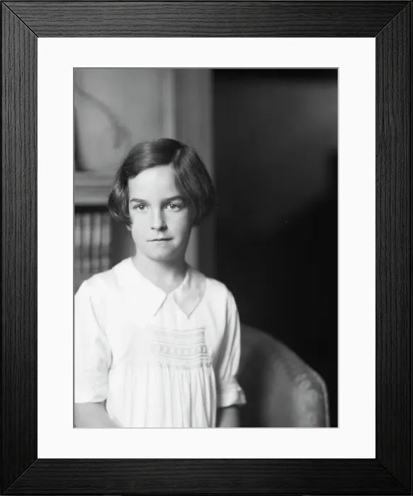 Framed Print : Twichell Mr. daughter of, portrait photograph, 1925 Nov. 19. Creator: Arnold Genthe Framed Print : Twichell Mr. daughter of, portrait photograph, 1925 Nov. 19. Creator: Arnold Genthe