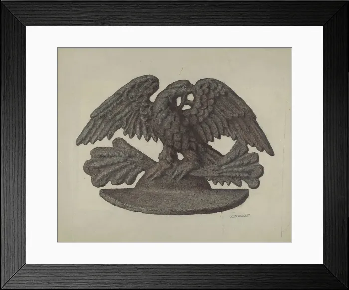 Framed Print : Door Stop: Eagle, c. 1939. Creator: Austin L. Davison Framed Print : Door Stop: Eagle, c. 1939. Creator: Austin L. Davison