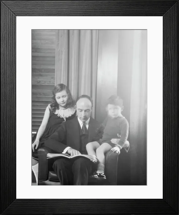 Framed Print : Lovett, Robert, Mr. and children, portrait photograph, 1930 Mar. 31. Creator: Arnold Genthe Framed Print : Lovett, Robert, Mr. and children, portrait photograph, 1930 Mar. 31. Creator: Arnold Genthe