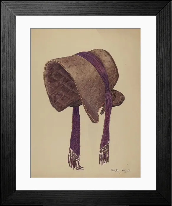 Framed Print : Coal Scuttle Bonnet, 1940. Creator: Charles Johnson Framed Print : Coal Scuttle Bonnet, 1940. Creator: Charles Johnson