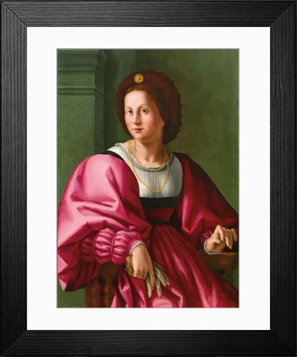 Framed Print : Portrait of a Lady, Between 1534 und 1540. Creator: Foschi, Pier Francesco di Jacopo (1502-1567) Framed Print : Portrait of a Lady, Between 1534 und 1540. Creator: Foschi, Pier Francesco di Jacopo (1502-1567)