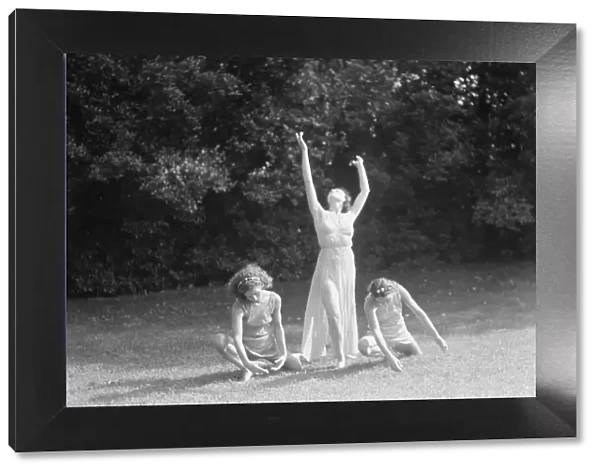 Elizabeth Duncan dancers and children, 1941 Creator: Arnold Genthe