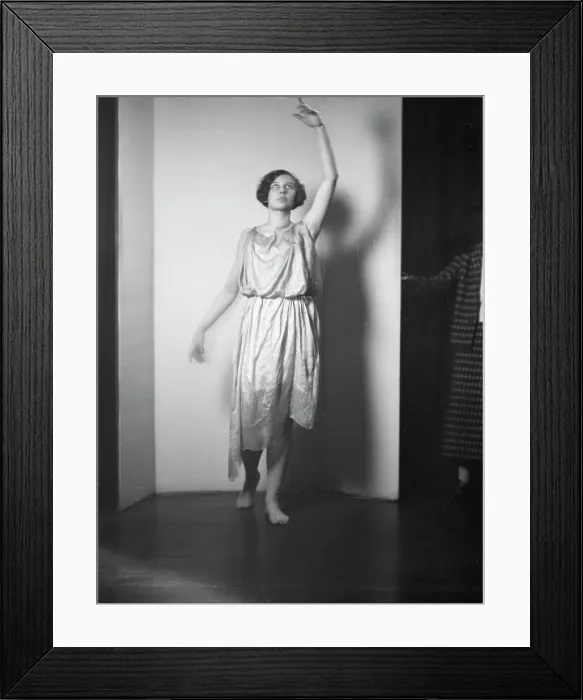 Framed Print : Barnard College group with Miss Larsen, ca. 1924. Creator: Arnold Genthe Framed Print : Barnard College group with Miss Larsen, ca. 1924. Creator: Arnold Genthe