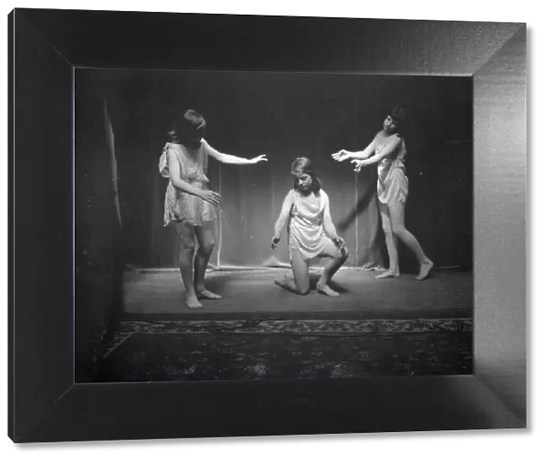 Elizabeth Duncan dancers and children, 1916 Creator: Arnold Genthe