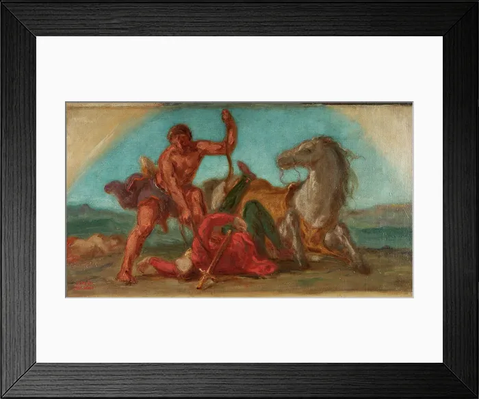 Framed Print : Esquisse pour le salon de la Paix de l'Hôtel de Ville de Paris : Hercule vainqueur... c.1852-1854. Creator: Pierre Andrieu Framed Print : Esquisse pour le salon de la Paix de l'Hôtel de Ville de Paris : Hercule vainqueur... c.1852-1854. Creator: Pierre Andrieu