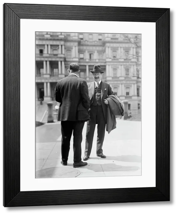 Framed Print : William J. Burns, Detective - Right, with Jack Wheeler, 1914. Creator: Harris & Ewing. William J. Burns, Detective - Right, with Jack Wheeler, 1914. Creator: Harris & Ewing Framed Print : William J. Burns, Detective - Right, with Jack Wheeler, 1914. Creator: Harris & Ewing. William J. Burns, Detective - Right, with Jack Wheeler, 1914. Creator: Harris & Ewing