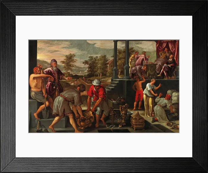 Framed Print : An Allegory of Trade and Commerce, ca 1590. Creator: Fiammingo, Paolo (c. 1540-1596) Framed Print : An Allegory of Trade and Commerce, ca 1590. Creator: Fiammingo, Paolo (c. 1540-1596)