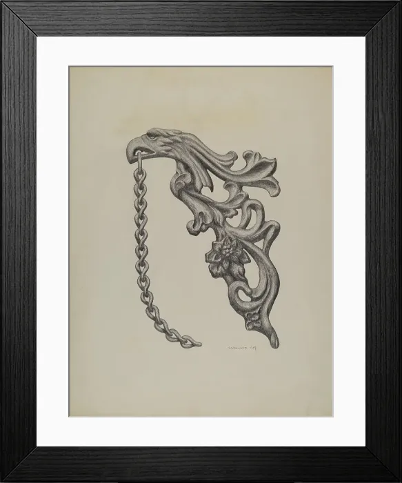 Framed Print : Fragment of Fence, 1937. Creator: Austin L. Davison Framed Print : Fragment of Fence, 1937. Creator: Austin L. Davison