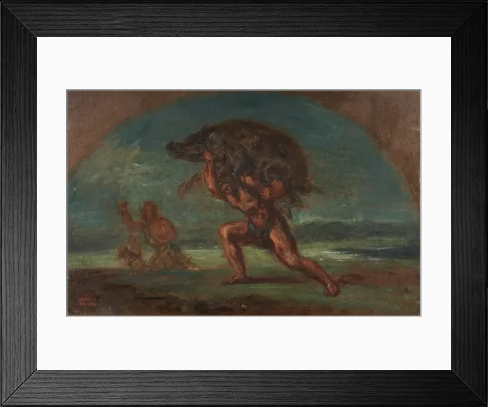 Framed Print : Esquisse pour le Salon de la Paix de l'Hotel de Ville de Paris : Hercule et le... c.1852-1854. Creator: Pierre Andrieu Framed Print : Esquisse pour le Salon de la Paix de l'Hotel de Ville de Paris : Hercule et le... c.1852-1854. Creator: Pierre Andrieu
