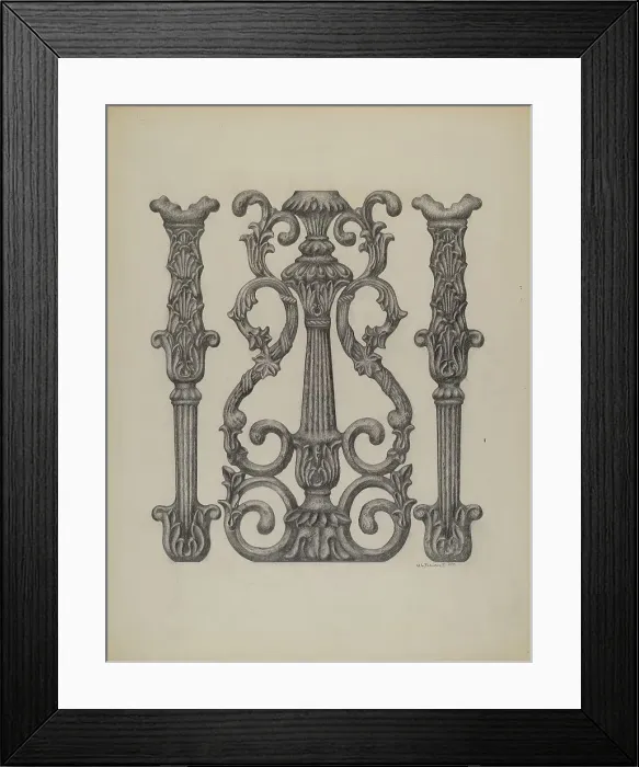 Framed Print : Window Grille Standards, 1937. Creator: Austin L. Davison Framed Print : Window Grille Standards, 1937. Creator: Austin L. Davison