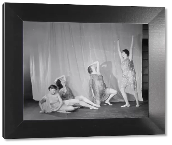Elizabeth Duncan dancers and children, 1932 Creator: Arnold Genthe