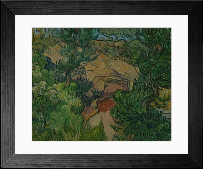 Framed Print : Entrance to a Quarry, 1889. Creator: Gogh, Vincent, van (1853-1890) Framed Print : Entrance to a Quarry, 1889. Creator: Gogh, Vincent, van (1853-1890)