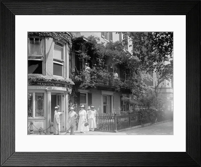 Framed Print : Cameron House, Later Part of Cosmos Club - Woman Suffrage, 1915. Creator: Harris & Ewing. Cameron House, Later Part of Cosmos Club - Woman Suffrage, 1915. Creator: Harris & Ewing Framed Print : Cameron House, Later Part of Cosmos Club - Woman Suffrage, 1915. Creator: Harris & Ewing. Cameron House, Later Part of Cosmos Club - Woman Suffrage, 1915. Creator: Harris & Ewing