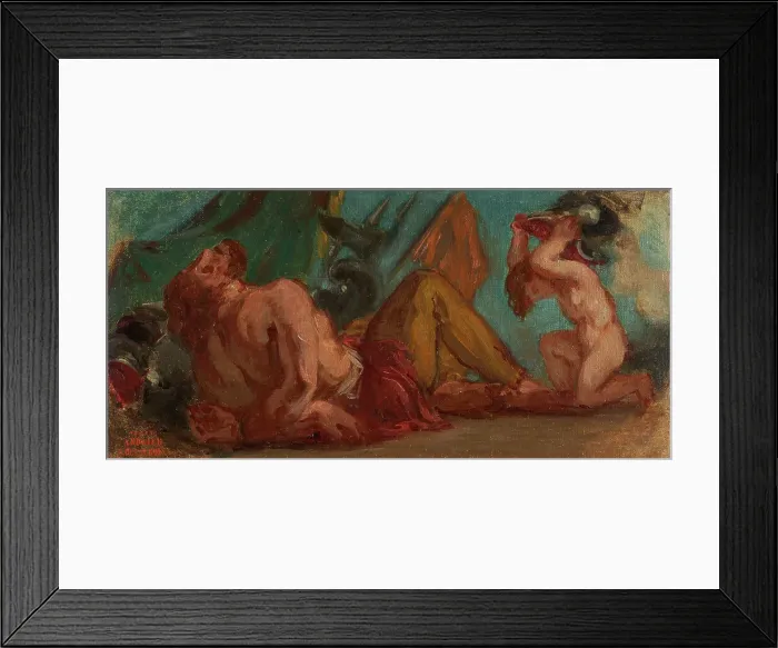 Framed Print : Esquisse pour le Salon de la Paix de l'Hôtel de Ville : Mars enchaîné, between 1852 and 1854. Creator: Pierre Andrieu Framed Print : Esquisse pour le Salon de la Paix de l'Hôtel de Ville : Mars enchaîné, between 1852 and 1854. Creator: Pierre Andrieu