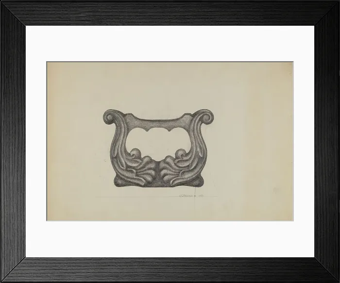 Framed Print : Foot Scraper, 1937. Creator: Austin L. Davison Framed Print : Foot Scraper, 1937. Creator: Austin L. Davison