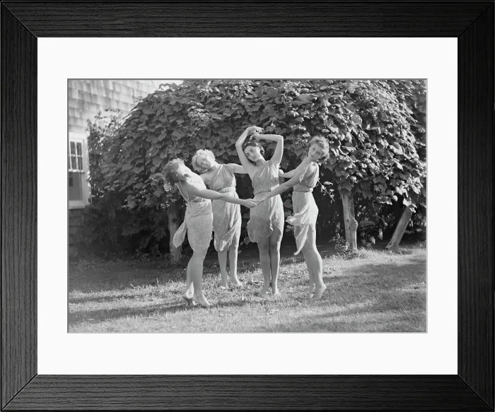 Framed Print : Elizabeth Duncan dancers and children, 1936 Creator: Arnold Genthe Framed Print : Elizabeth Duncan dancers and children, 1936 Creator: Arnold Genthe