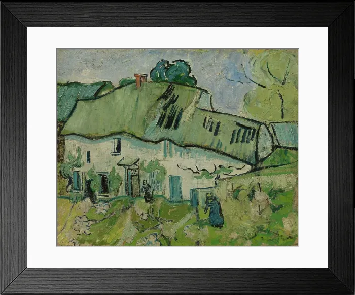 Framed Print : Farmhouse, 1890. Creator: Gogh, Vincent, van (1853-1890) Framed Print : Farmhouse, 1890. Creator: Gogh, Vincent, van (1853-1890)