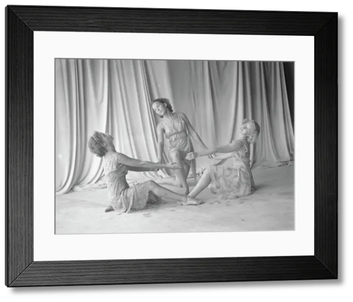Framed Print : Elizabeth Duncan dancers and children, 1936 Creator: Arnold Genthe Framed Print : Elizabeth Duncan dancers and children, 1936 Creator: Arnold Genthe