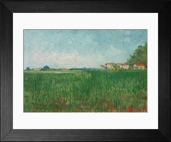 Framed Print : Field with Poppies, 1888. Creator: Gogh, Vincent, van (1853-1890) Framed Print : Field with Poppies, 1888. Creator: Gogh, Vincent, van (1853-1890)