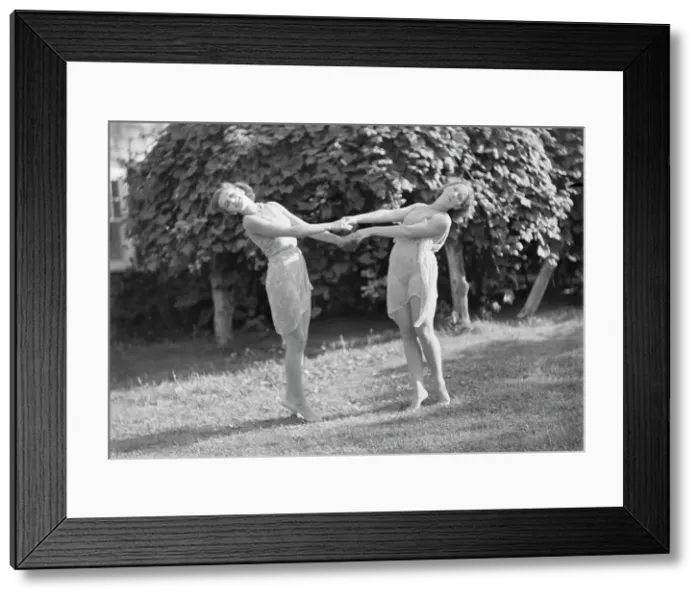 Framed Print : Elizabeth Duncan dancers and children, 1936 Creator: Arnold Genthe