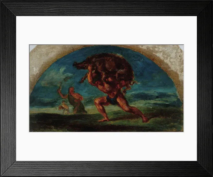 Framed Print : Esquisse pour le salon de la Paix de l'Hôtel de Ville de Paris : Hercule et le... c.1852-1854. Creator: Pierre Andrieu Framed Print : Esquisse pour le salon de la Paix de l'Hôtel de Ville de Paris : Hercule et le... c.1852-1854. Creator: Pierre Andrieu