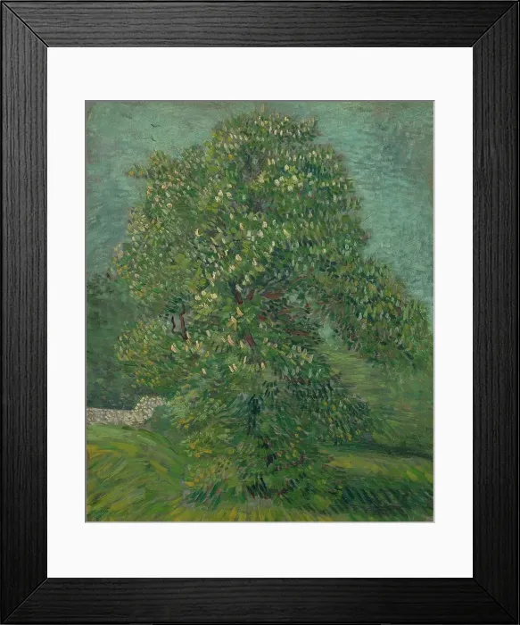 Framed Print : Blossoming Chestnut Tree, 1887. Creator: Gogh, Vincent, van (1853-1890) Framed Print : Blossoming Chestnut Tree, 1887. Creator: Gogh, Vincent, van (1853-1890)