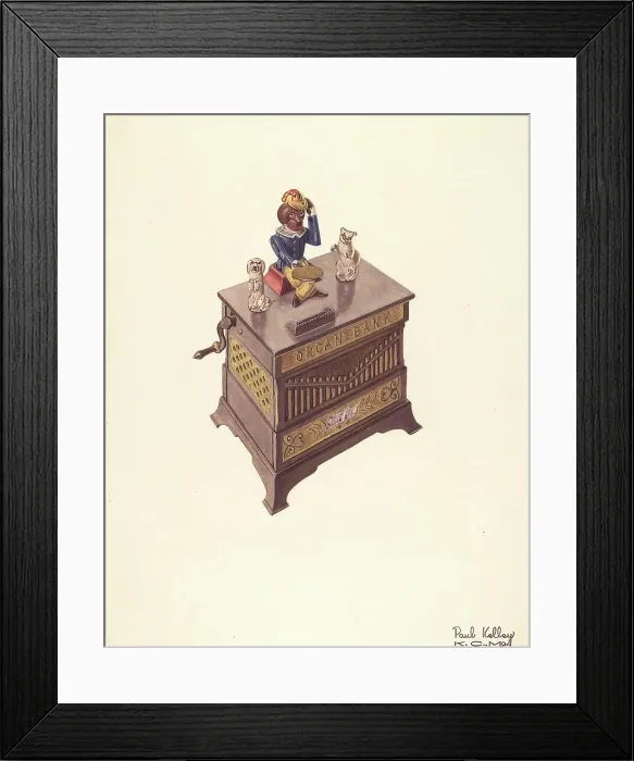 Framed Print : Toy Bank, 1935 / 1942. Creator: Paul Kelly Framed Print : Toy Bank, 1935 / 1942. Creator: Paul Kelly
