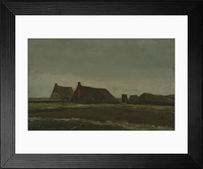 Framed Print : Cottages, 1883. Creator: Gogh, Vincent, van (1853-1890) Framed Print : Cottages, 1883. Creator: Gogh, Vincent, van (1853-1890)