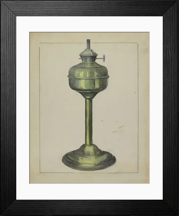 Framed Print : Lamp, 1936. Creator: Hester Duany Framed Print : Lamp, 1936. Creator: Hester Duany