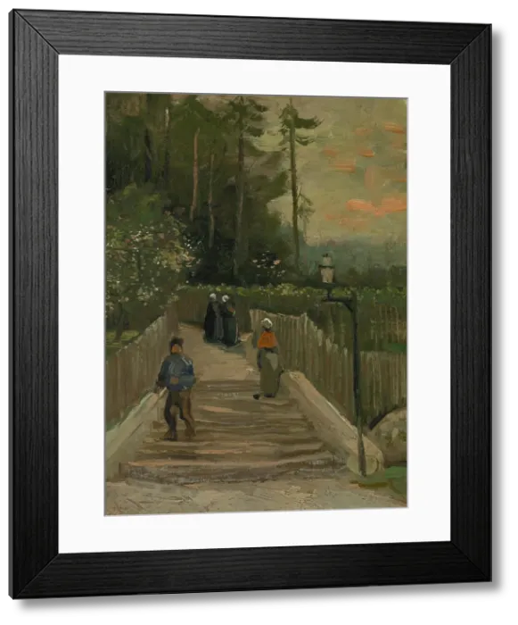 Framed Print : Path in Montmartre, 1886. Creator: Gogh, Vincent, van (1853-1890) Framed Print : Path in Montmartre, 1886. Creator: Gogh, Vincent, van (1853-1890)