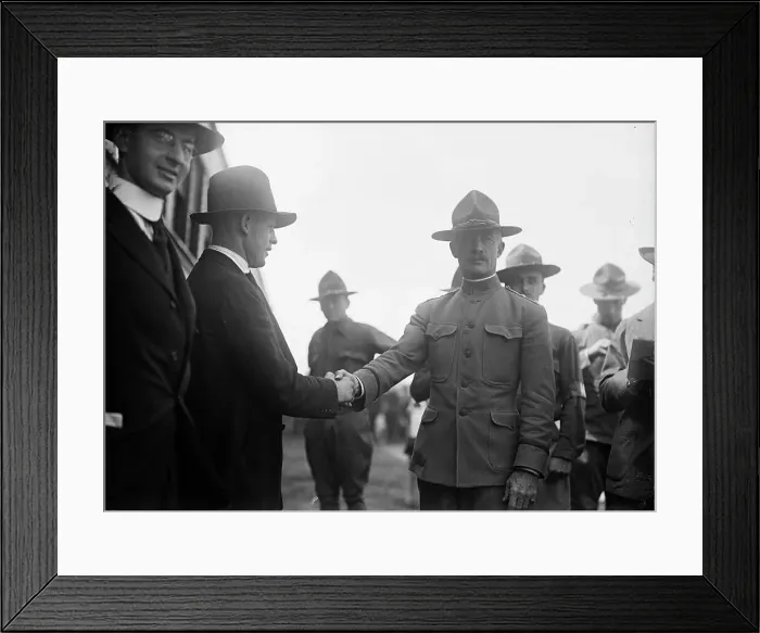 Framed Print : Camp Meade #1, Maryland - Major General Joseph Kuhn And H.T. Barnett, 1917. Creator: Harris & Ewing. Camp Meade #1, Maryland - Major General Joseph Kuhn And H.T. Barnett, 1917. Creator: Harris & Ewing Framed Print : Camp Meade #1, Maryland - Major General Joseph Kuhn And H.T. Barnett, 1917. Creator: Harris & Ewing. Camp Meade #1, Maryland - Major General Joseph Kuhn And H.T. Barnett, 1917. Creator: Harris & Ewing