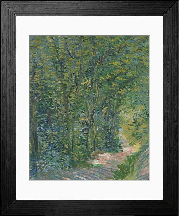 Framed Print : Path in the Woods, 1887. Creator: Gogh, Vincent, van (1853-1890) Framed Print : Path in the Woods, 1887. Creator: Gogh, Vincent, van (1853-1890)