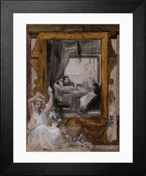 Framed Print : Esquisse pour la salle des mariages de la mairie du 19ème arrondissement : Le Printemps, 1880. Creator: Paul Albert Besnard Framed Print : Esquisse pour la salle des mariages de la mairie du 19ème arrondissement : Le Printemps, 1880. Creator: Paul Albert Besnard